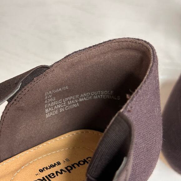 Cloudwalkers By Avenue Barbara Sandals Womens 8 W Deep Purple Strappy Slip Ons - Picture 8 of 8